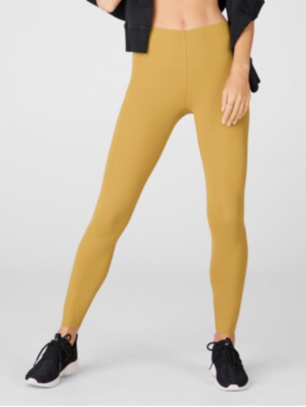 High-Rise Mustard Active Leggings - Women's